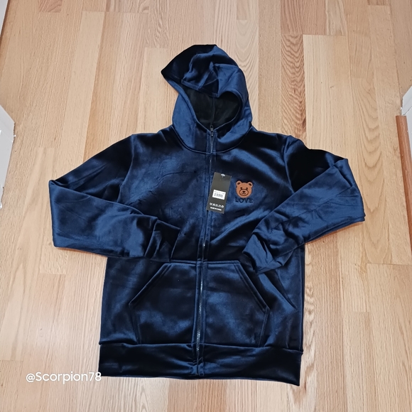 2 Piece Teddy Sweatsuit Lining/Hoodie/Joggers Fall/Winter Size S/M Women - Picture 2 of 4